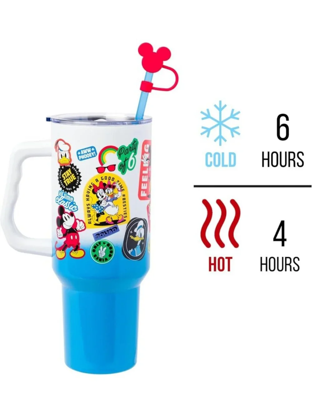 40oz Disney Mickey & Friends Tumbler - Donald Duck & Goofy Insulated Drinkware